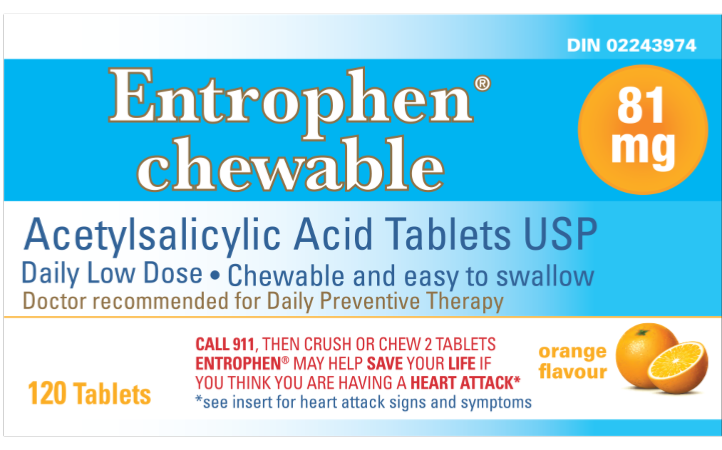  ENTROPHEN CHEWABLE 81 MG