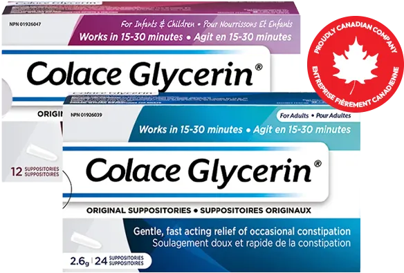 Colace Suppositoires à la glycérine